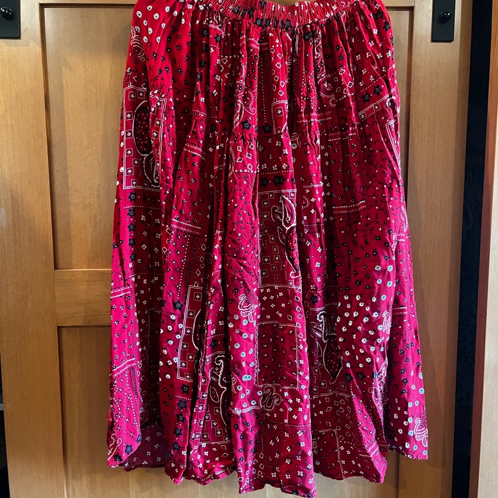 New Frontier Red Bandana Skirt